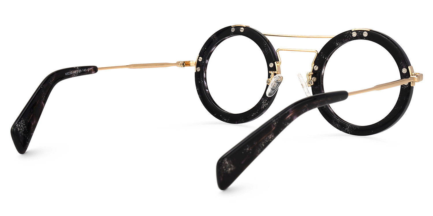 Talkami Round Black Glasses | ZEELOOL UK3