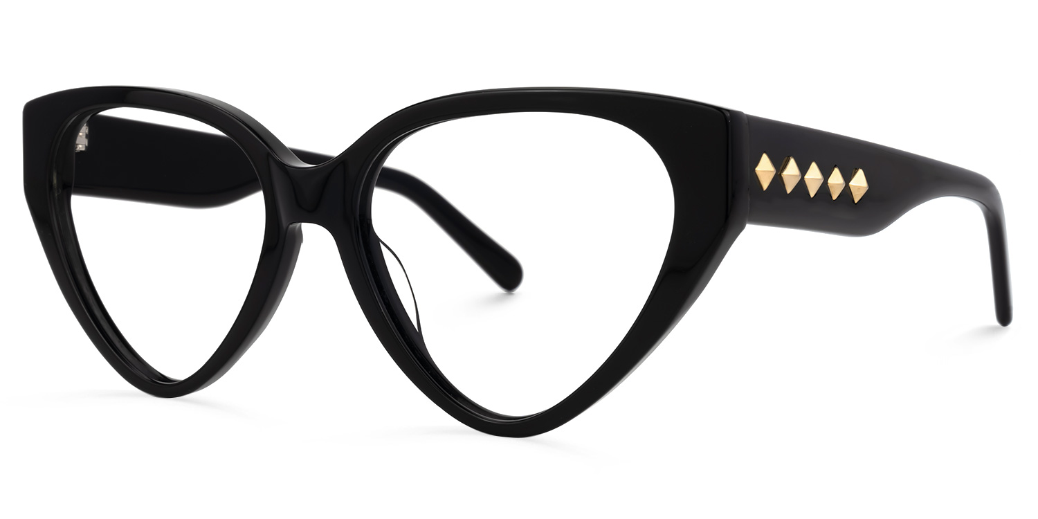 Marshea Geometric Black Glasses | ZEELOOL UK1