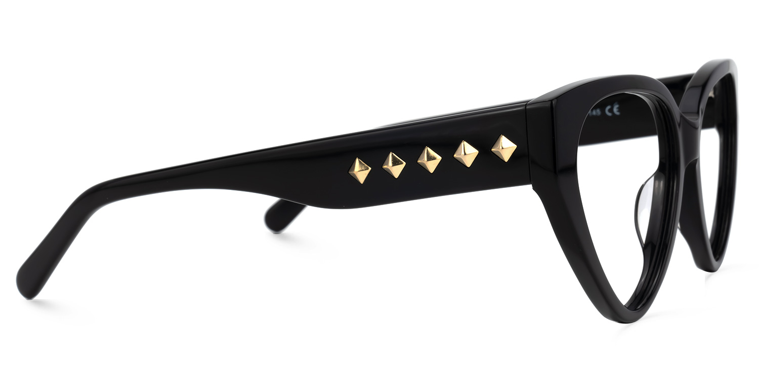 Marshea Geometric Black Glasses | ZEELOOL UK2