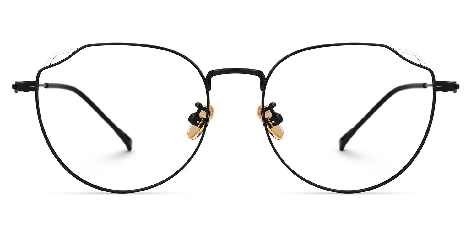 Strader Geometric Black Glasses | ZEELOOL UK0