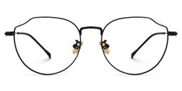 Strader Geometric Black Glasses0