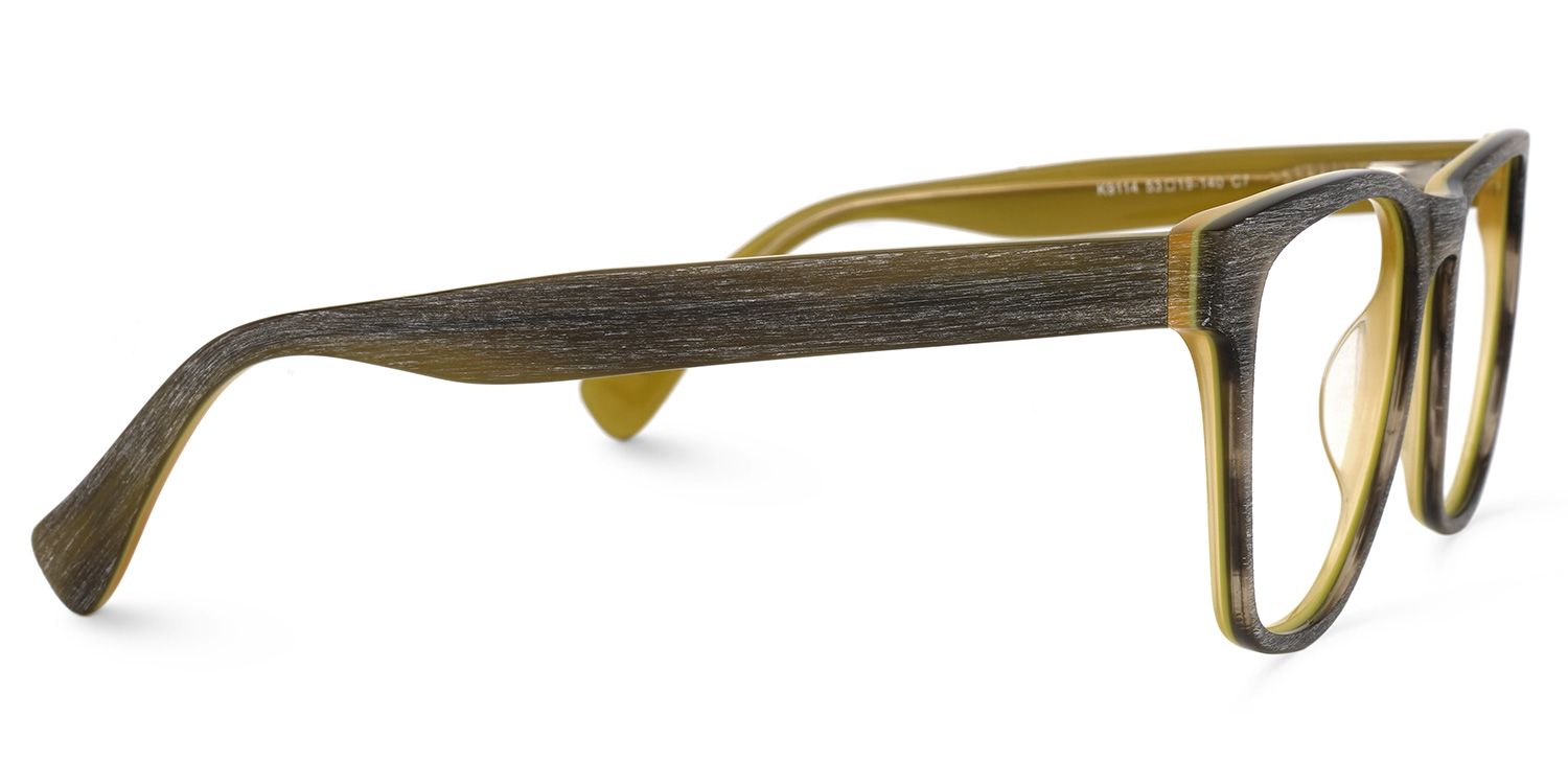 Kiera Square Brown Glasses | ZEELOOL UK2