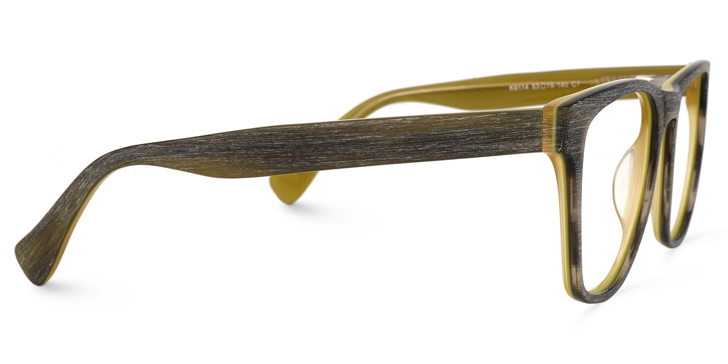 Kiera Square Brown Glasses | ZEELOOL UK2