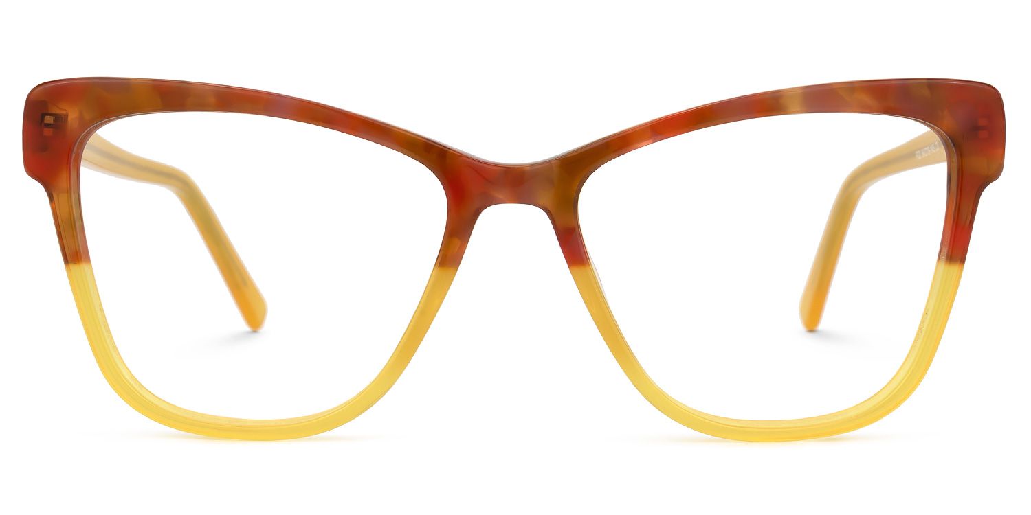 Sharlette Cateye Two-Tone Glasses | ZEELOOL UK0