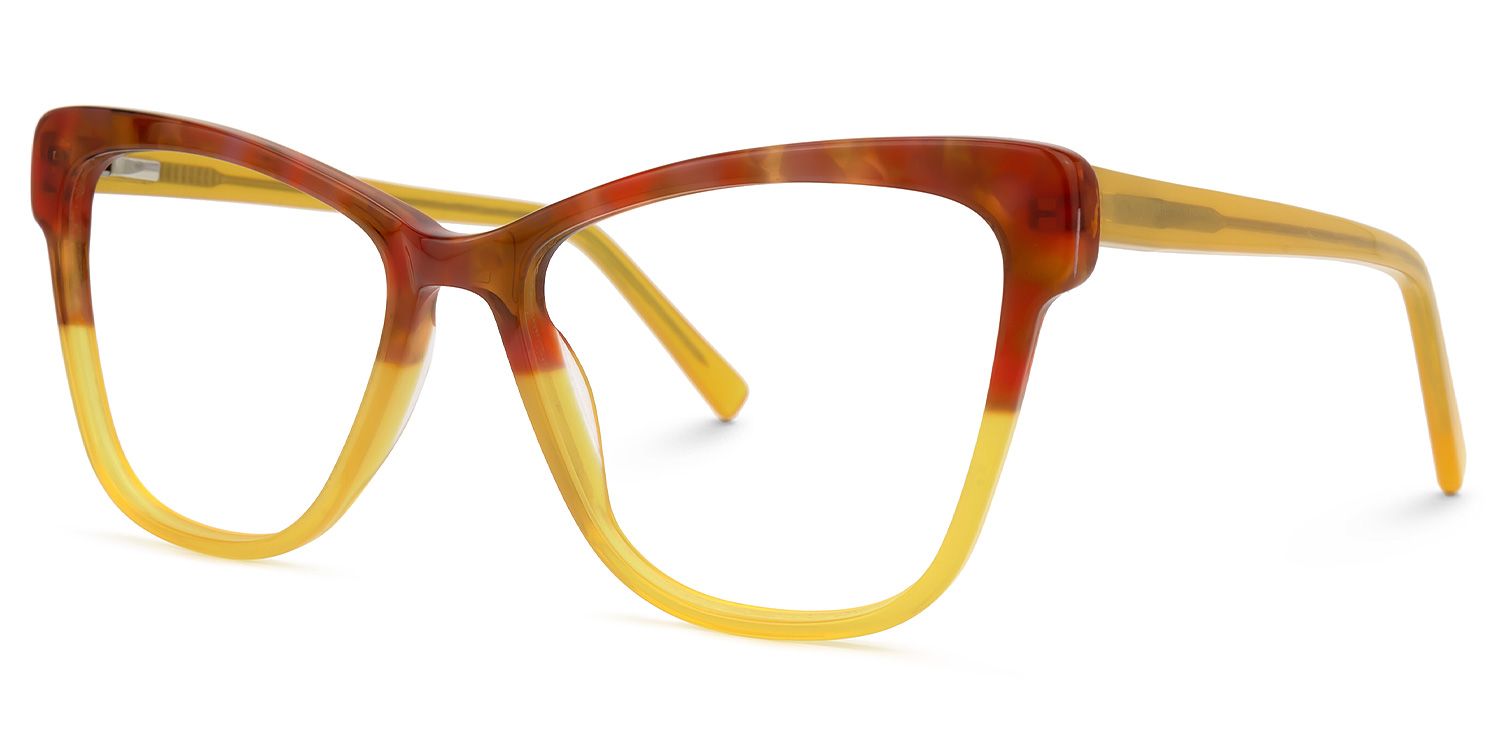 Sharlette Cateye Two-Tone Glasses | ZEELOOL UK1