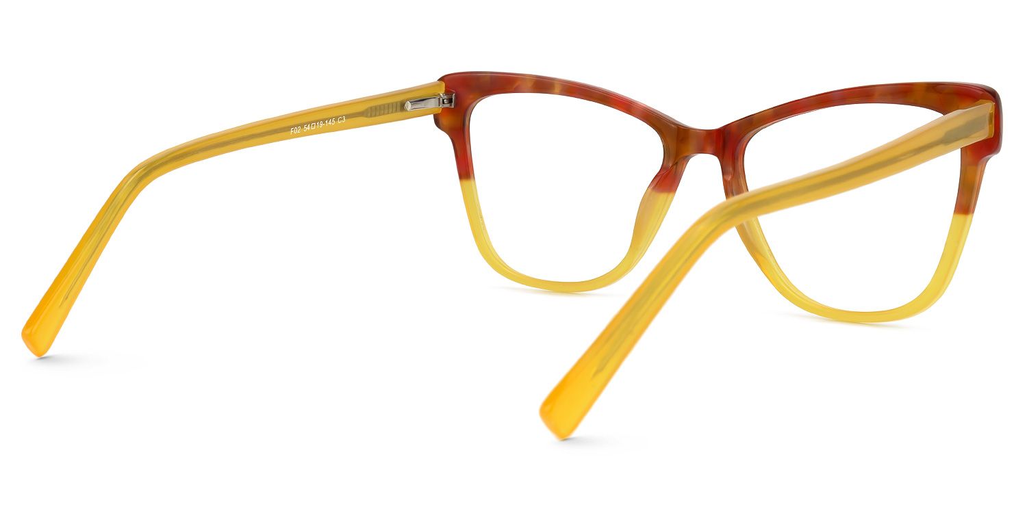 Sharlette Cateye Two-Tone Glasses | ZEELOOL UK2