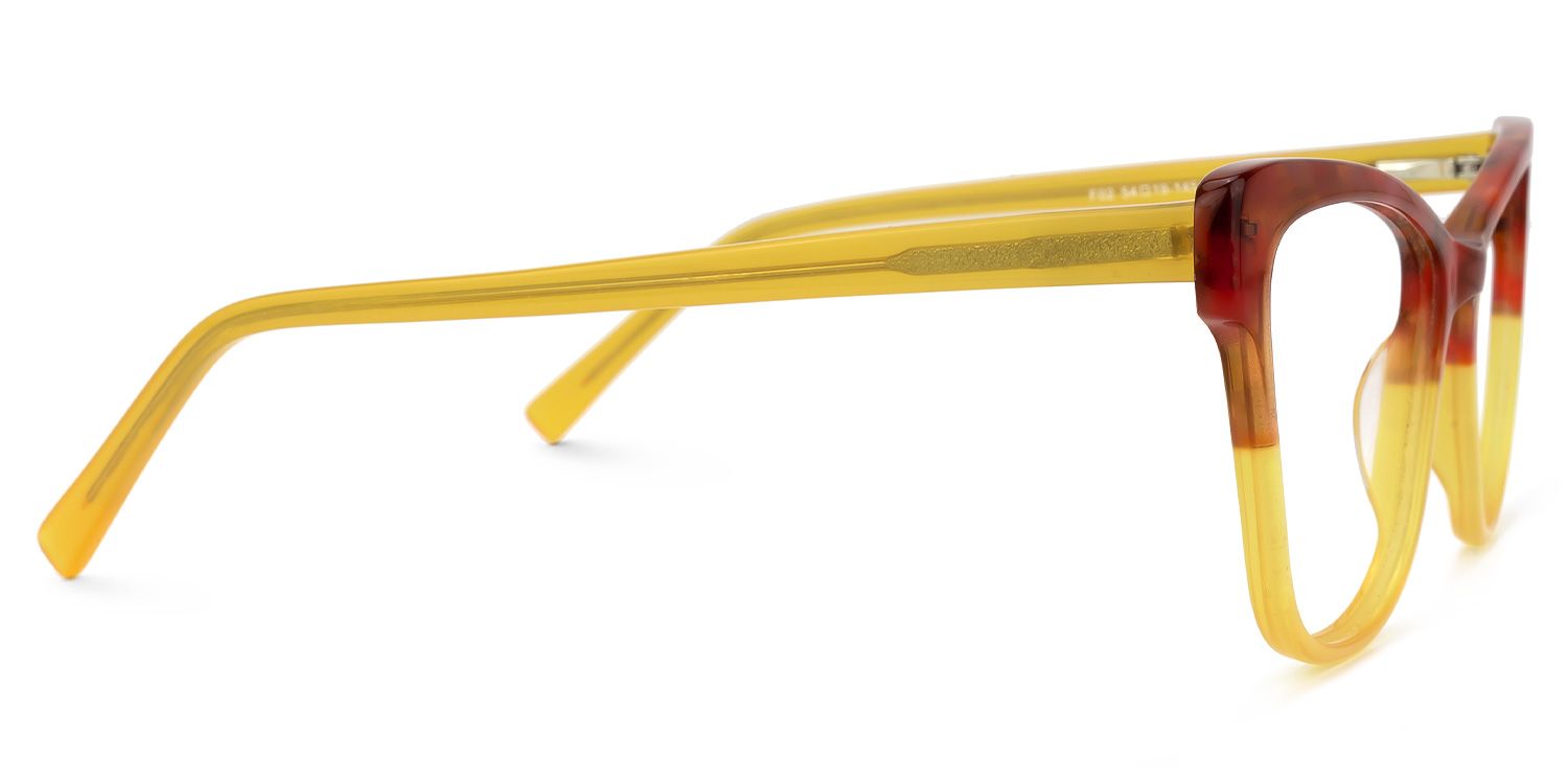 Sharlette Cateye Two-Tone Glasses | ZEELOOL UK3