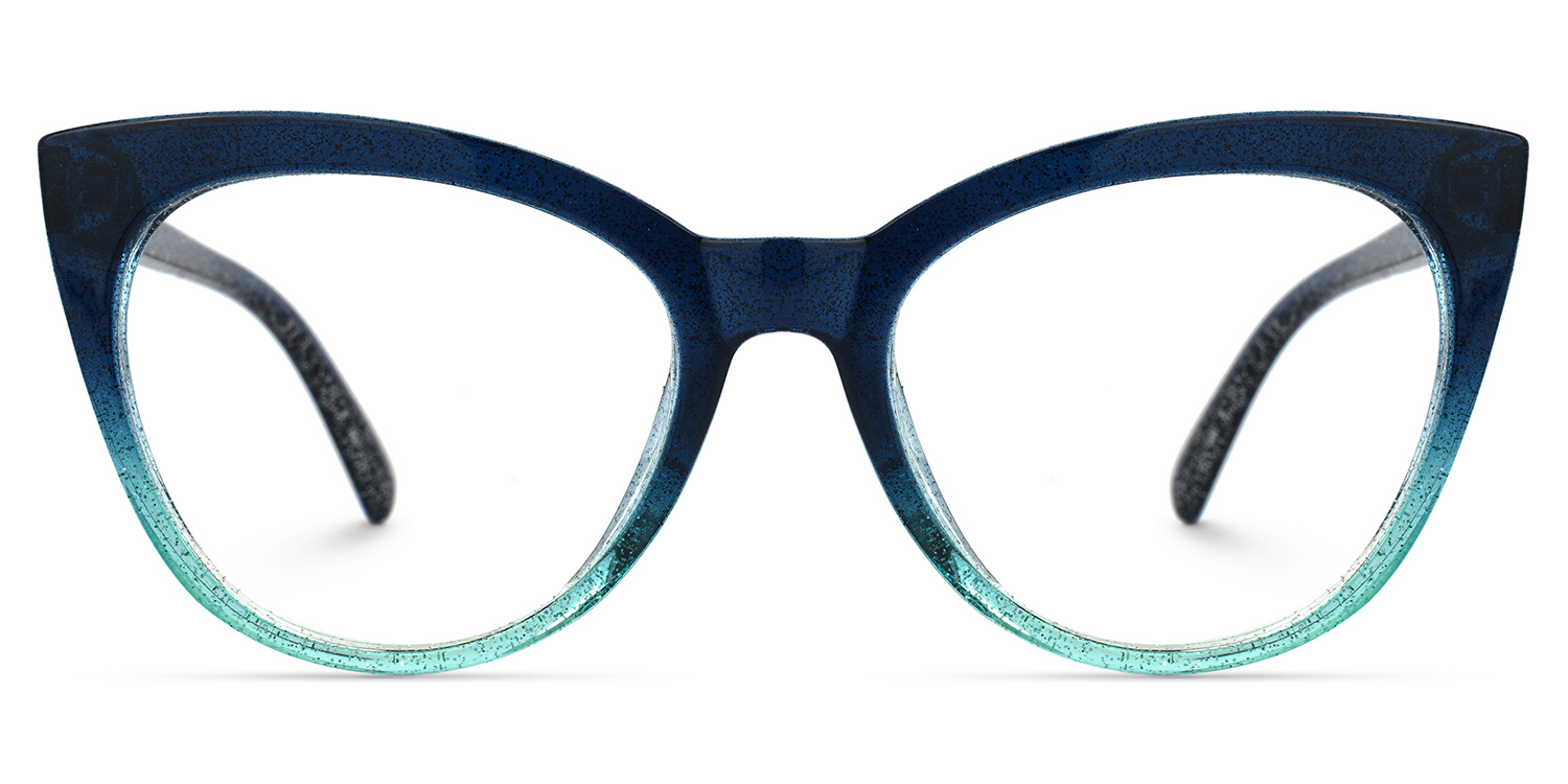 Ellzey Cateye Blue Glasses | ZEELOOL UK0