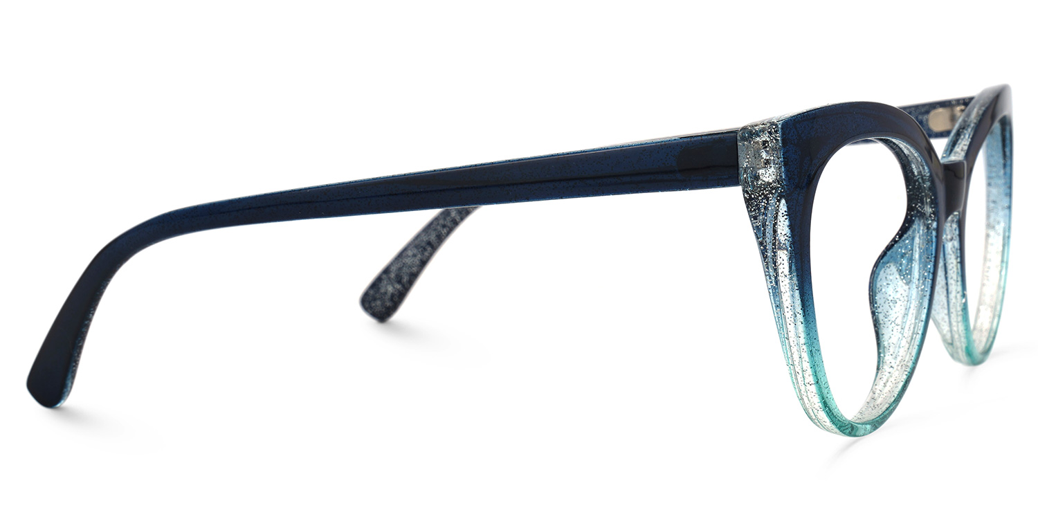 Ellzey Cateye Blue Glasses | ZEELOOL UK2