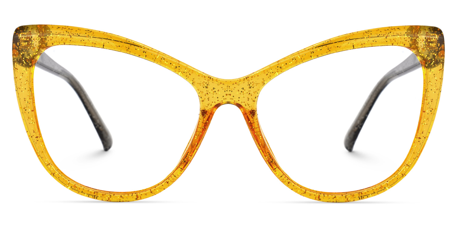 Gomez Cateye Yellow Glasses | ZEELOOL UK0