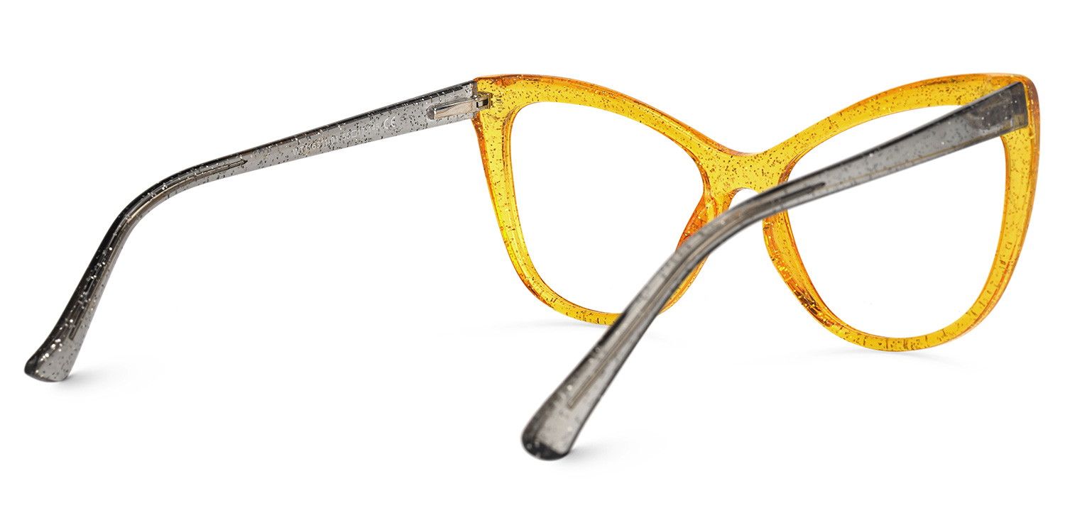 Gomez Cateye Yellow Glasses | ZEELOOL UK3