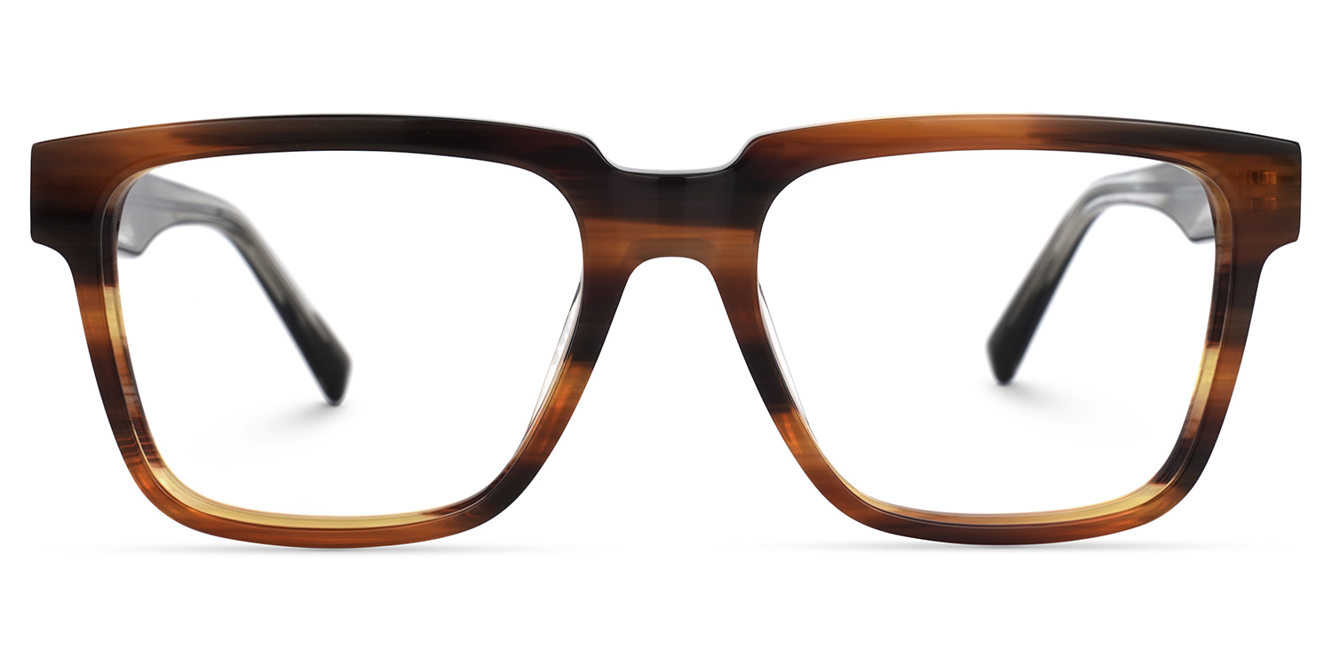 Tavares Square Brown Glasses | ZEELOOL UK0