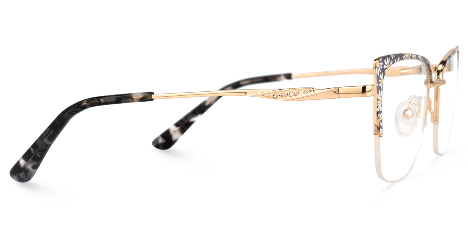 Kandee Square Floral Glasses | ZEELOOL UK2