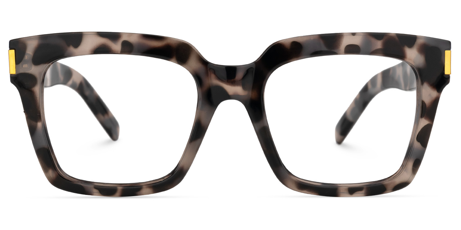 Johana Square Gray-Tortoise Glasses0