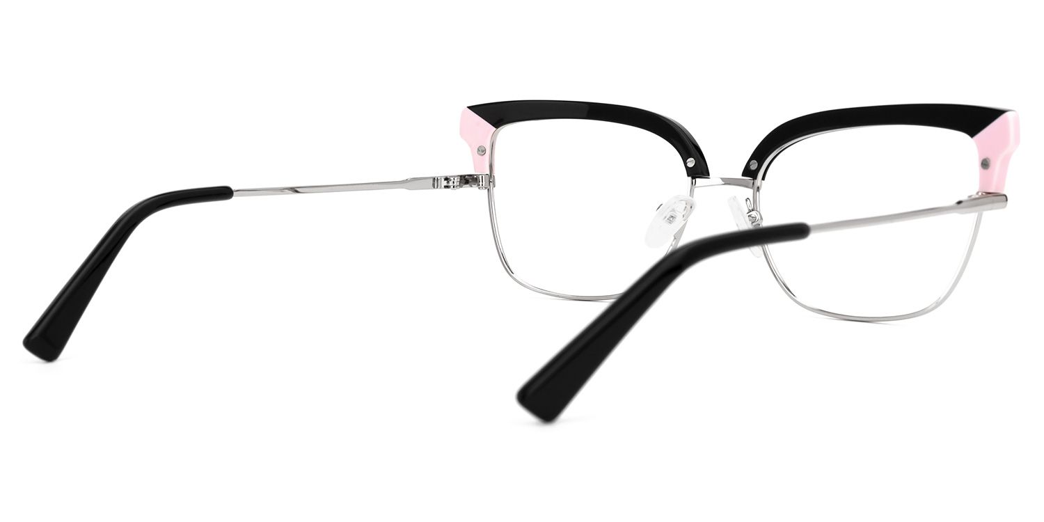 Marcsa Browline Black Glasses | ZEELOOL UK3