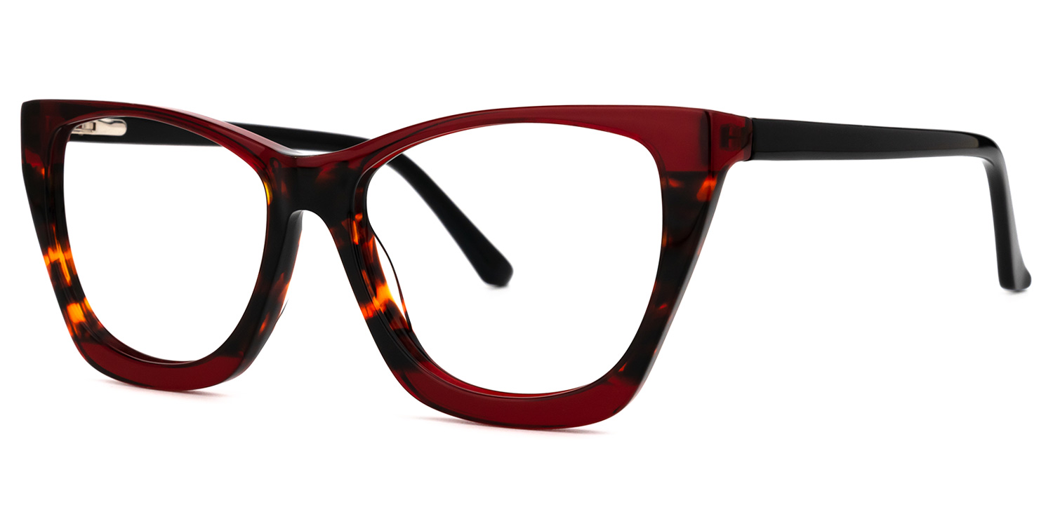 Frankens Geometric Red Glasses | ZEELOOL UK1