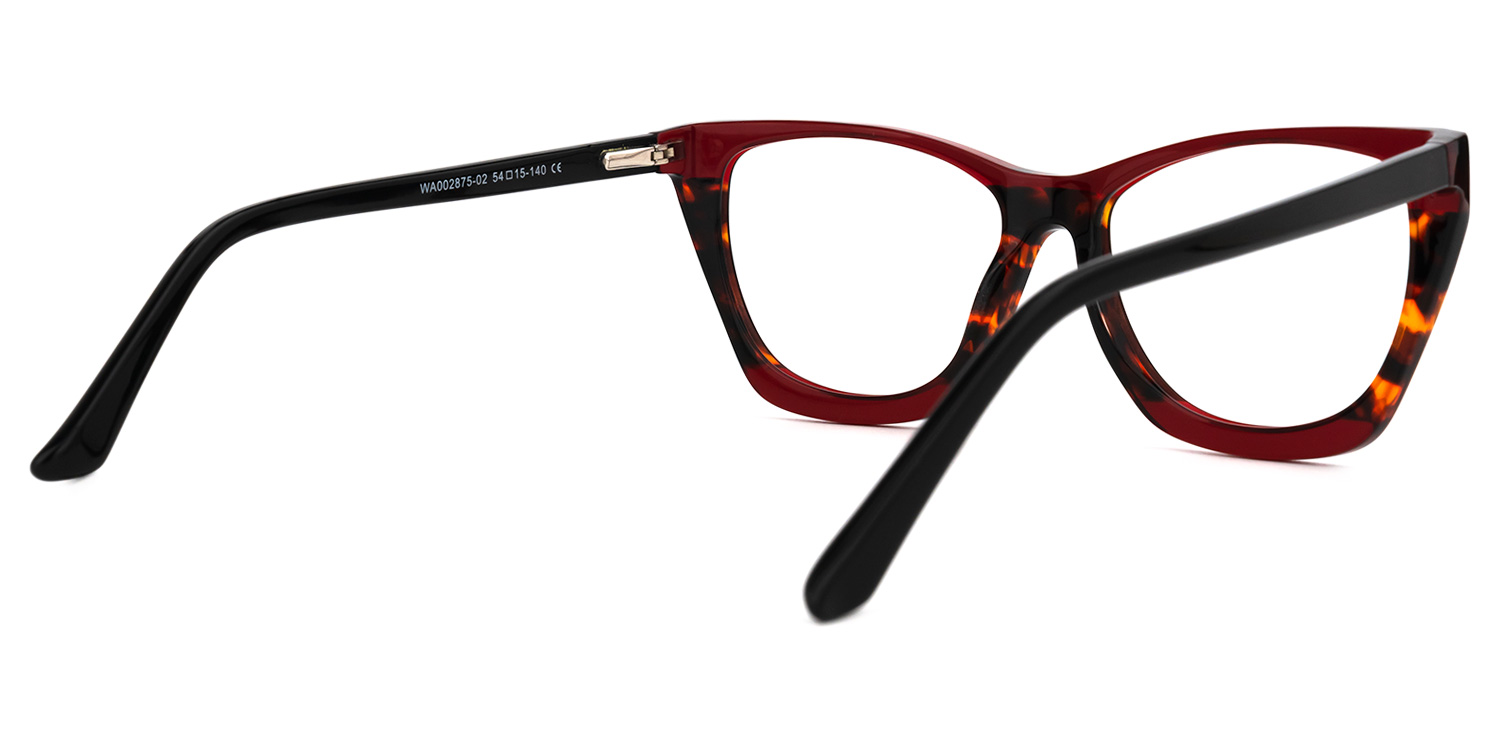 Frankens Geometric Red Glasses | ZEELOOL UK3