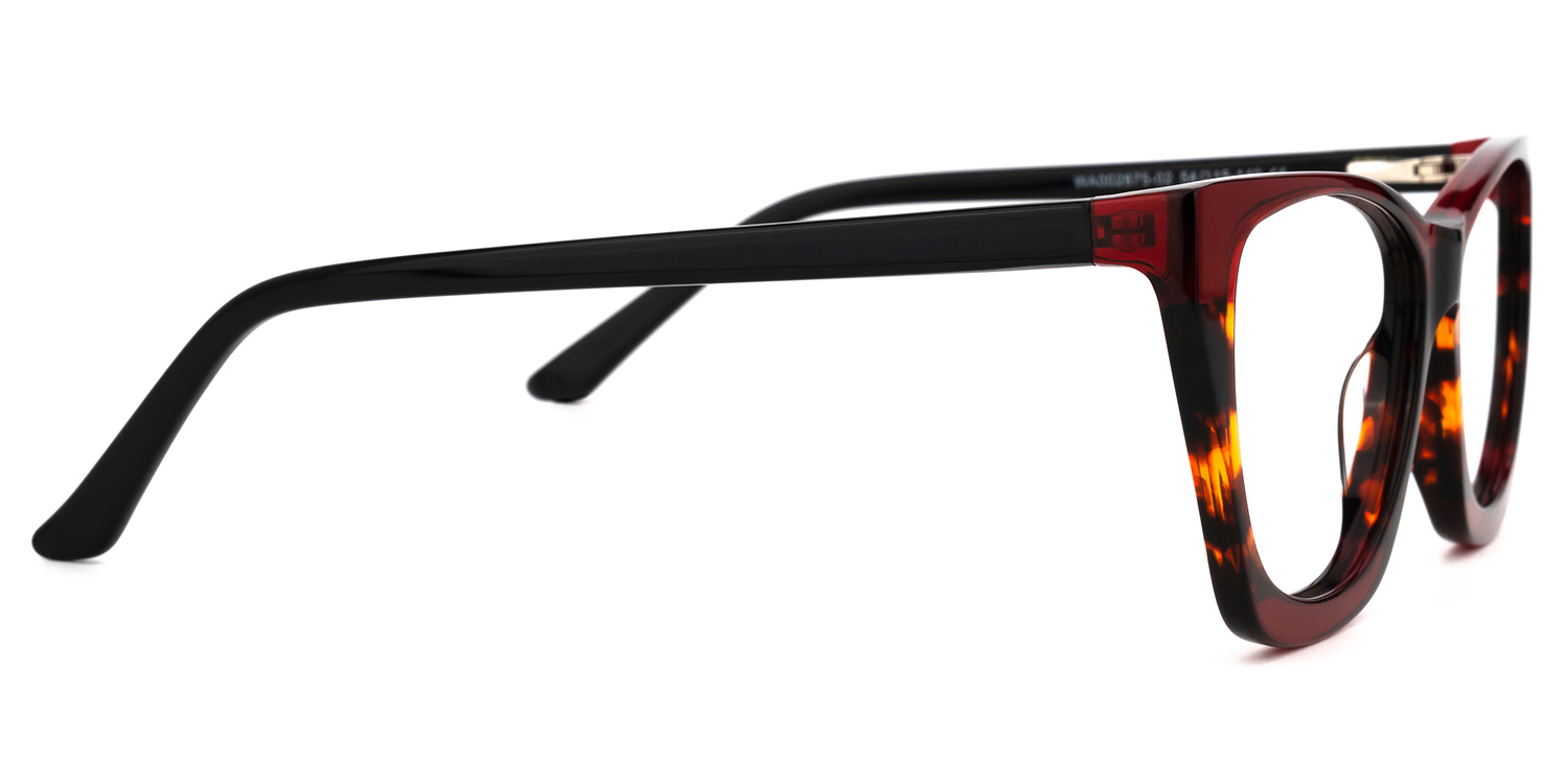 Frankens Geometric Red Glasses | ZEELOOL UK2
