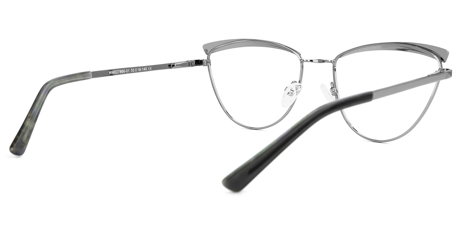 Freitas Browline Silver Glasses2