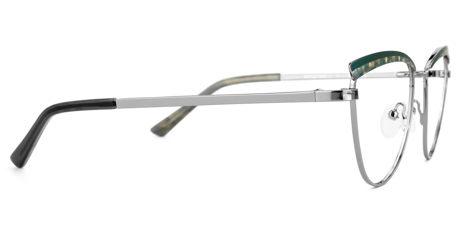 Freitas Browline Silver Glasses | ZEELOOL UK3