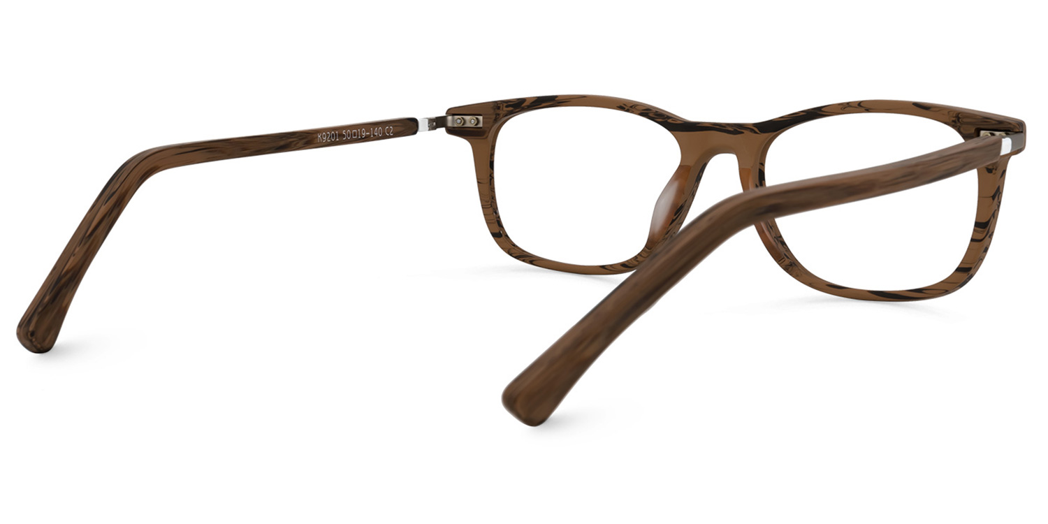 Areizaga Rectangle Brown Glasses | ZEELOOL UK3