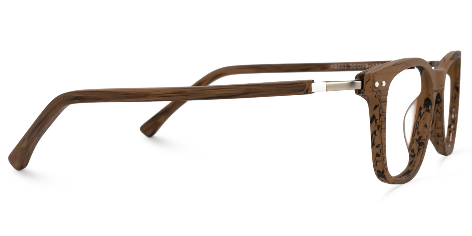 Areizaga Rectangle Brown Glasses | ZEELOOL UK2