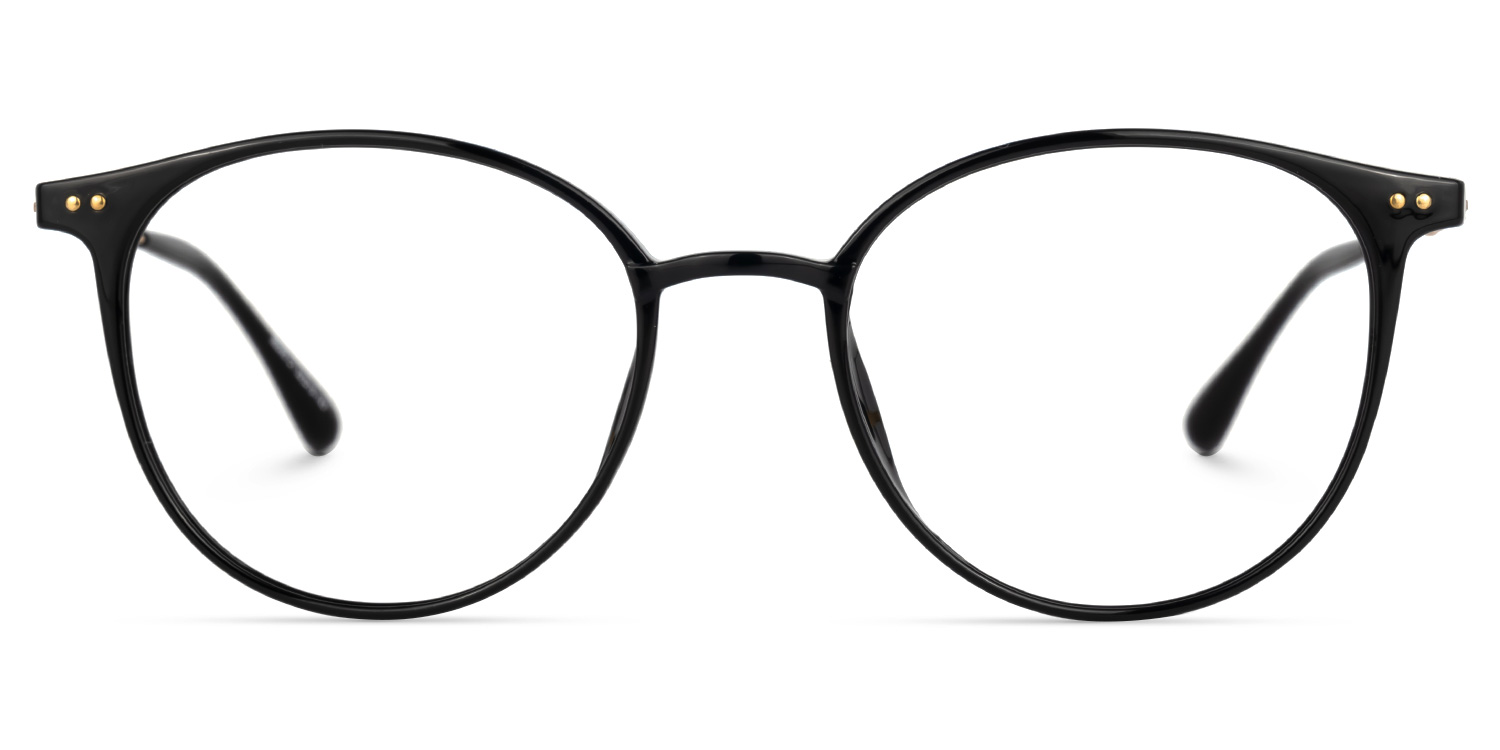 Judsy Round Black Glasses0