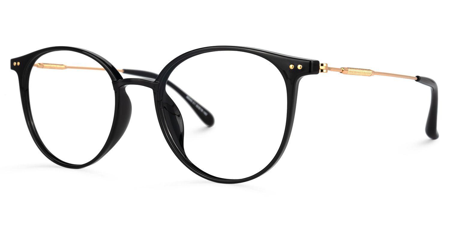 Judsy Round Black Glasses | ZEELOOL UK1
