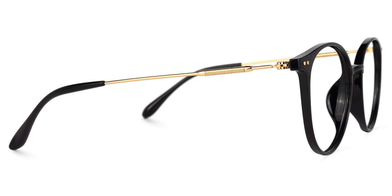 Judsy Round Black Glasses | ZEELOOL UK2