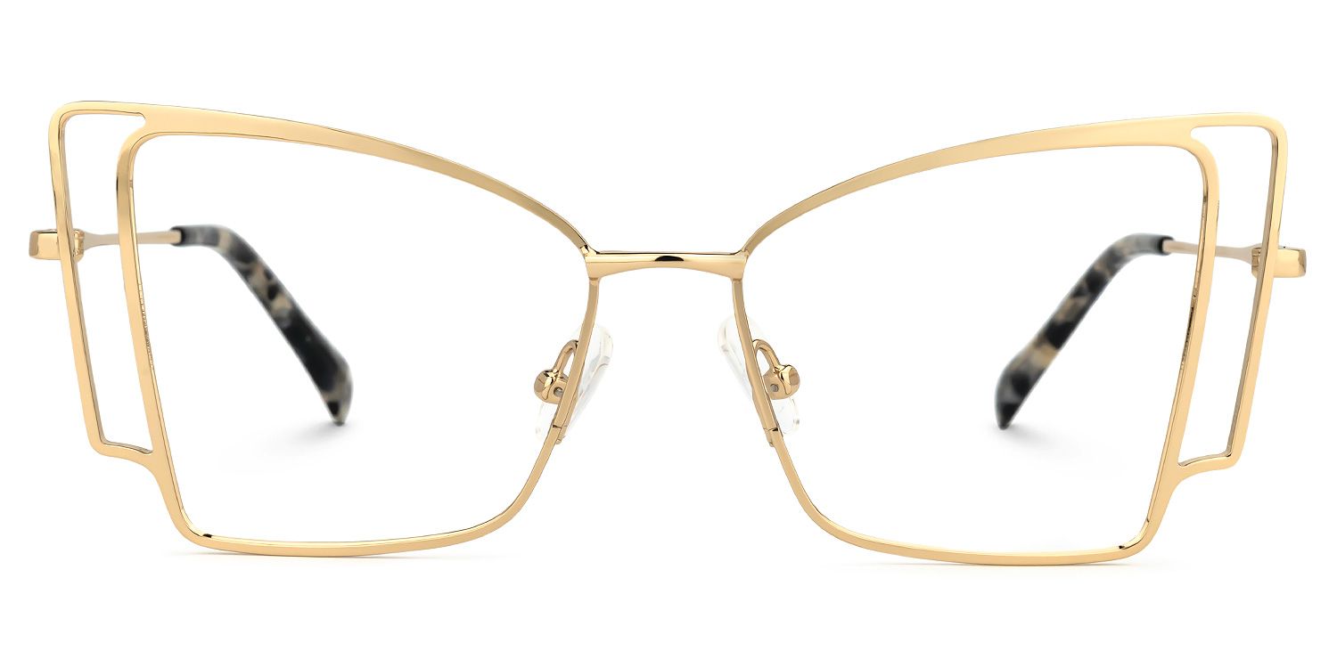 Tapacia Geometric Gold Glasses | ZEELOOL UK0