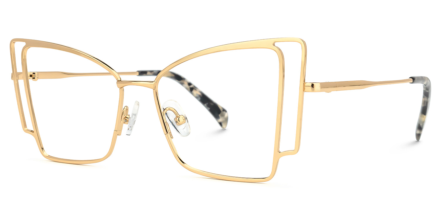 Tapacia Geometric Gold Glasses | ZEELOOL UK1