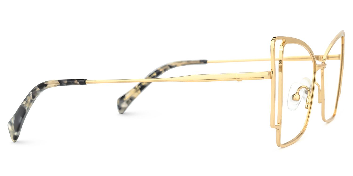 Tapacia Geometric Gold Glasses | ZEELOOL UK2