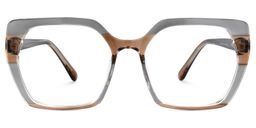 Diego Square Gray Glasses0
