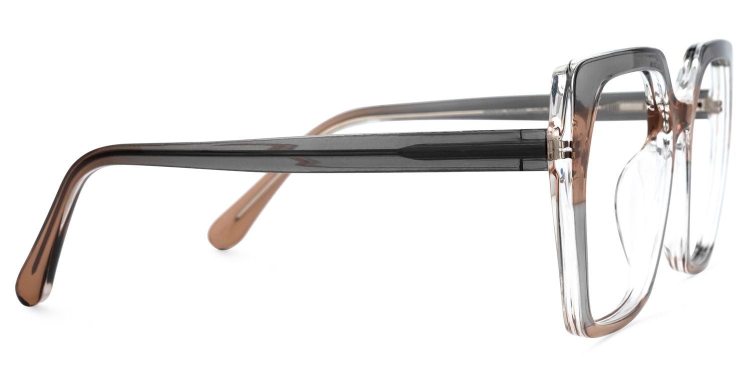 Diego Square Gray Glasses | ZEELOOL UK2