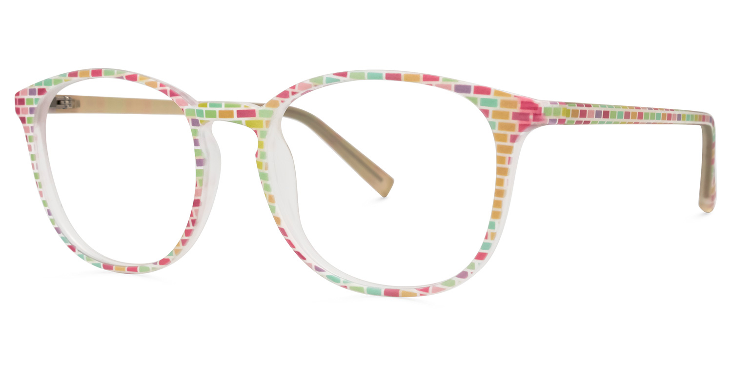 Dorislyn Round Multicolor Glasses | ZEELOOL UK1