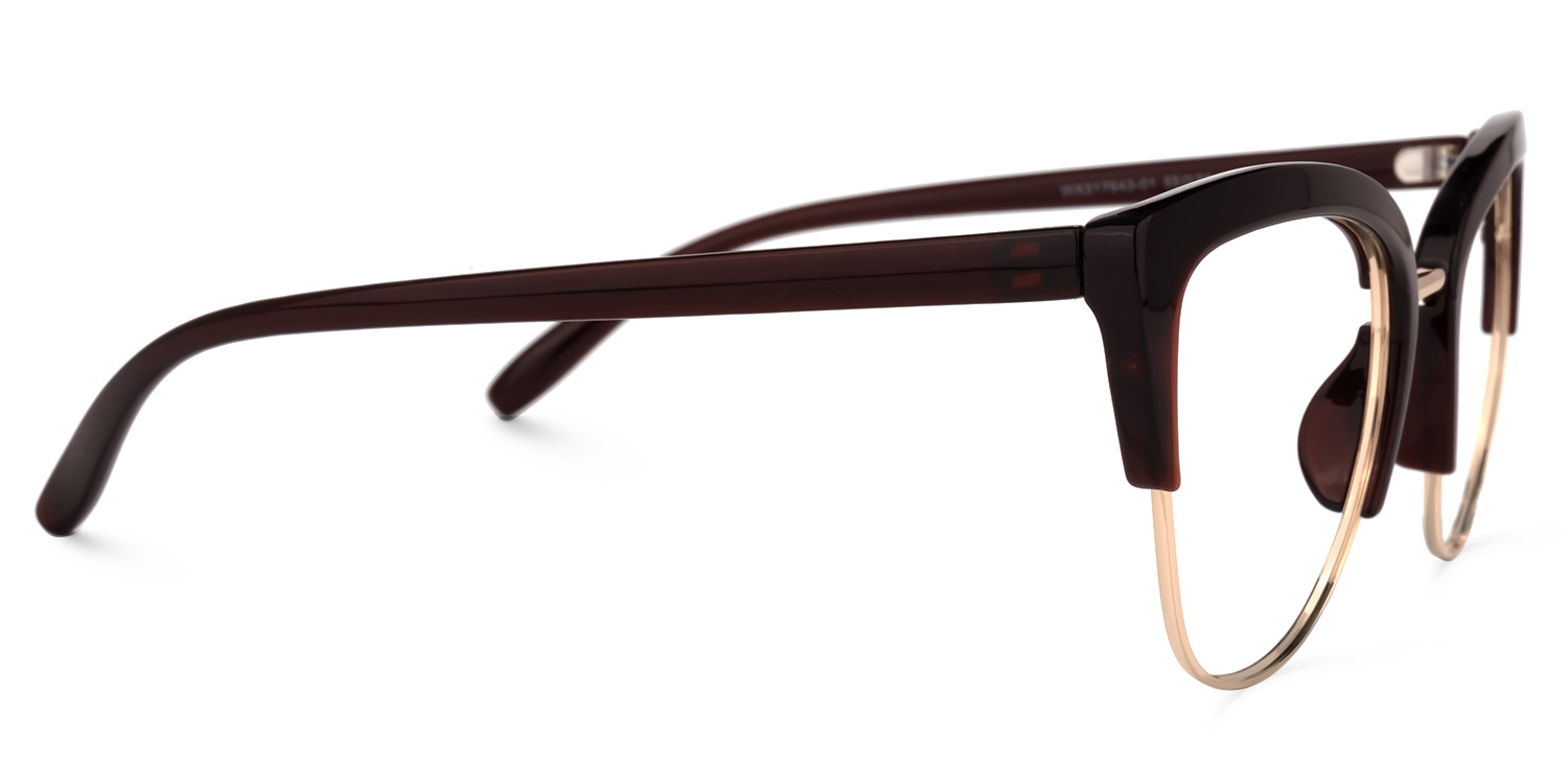 Randisha Cateye Burgundy Glasses | ZEELOOL UK2