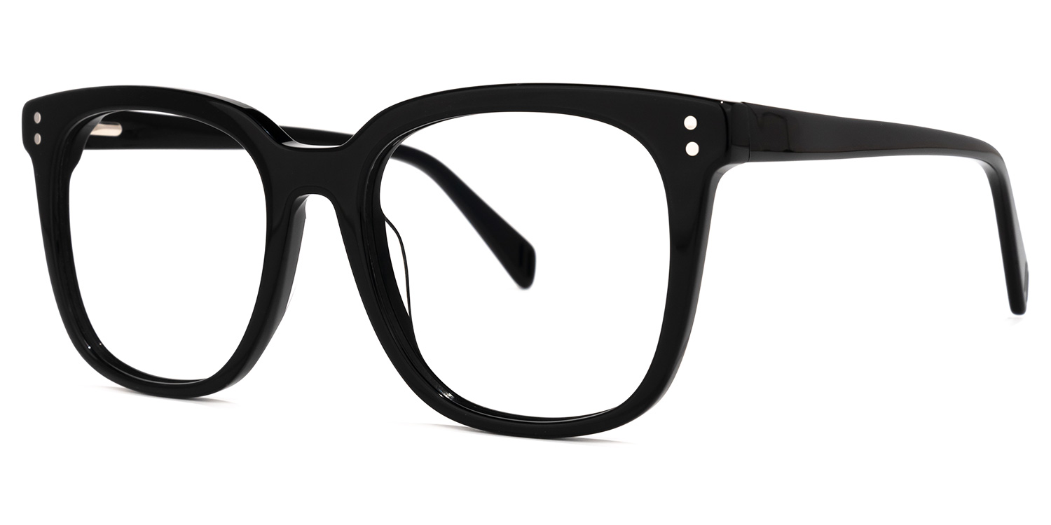 Lukretia Square Black Glasses | ZEELOOL UK1