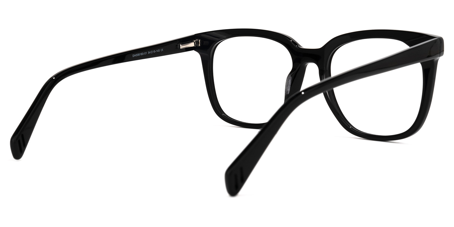 Lukretia Square Black Glasses | ZEELOOL UK3