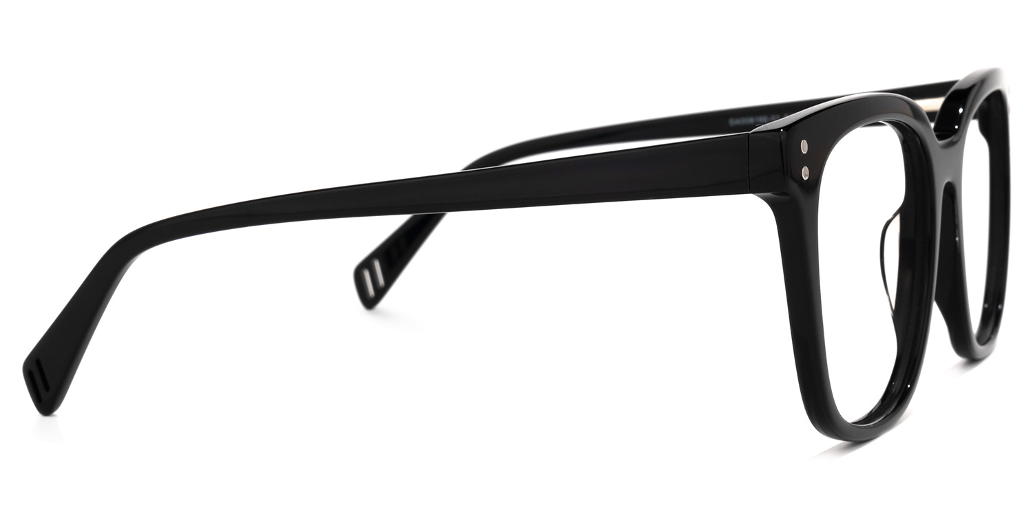Lukretia Square Black Glasses | ZEELOOL UK2