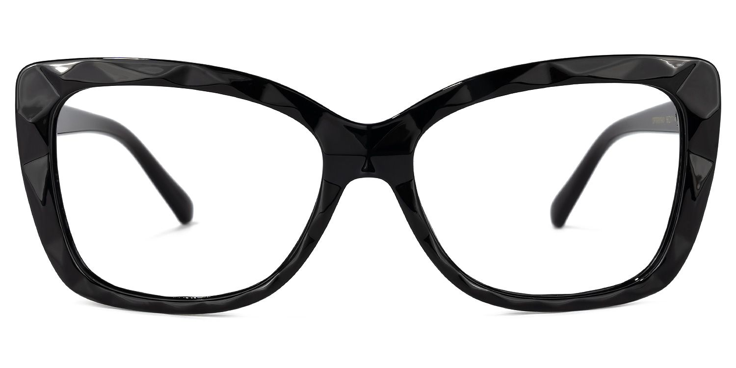 Wendell Black Cat Eye Frame Glasses | ZEELOOL UK0