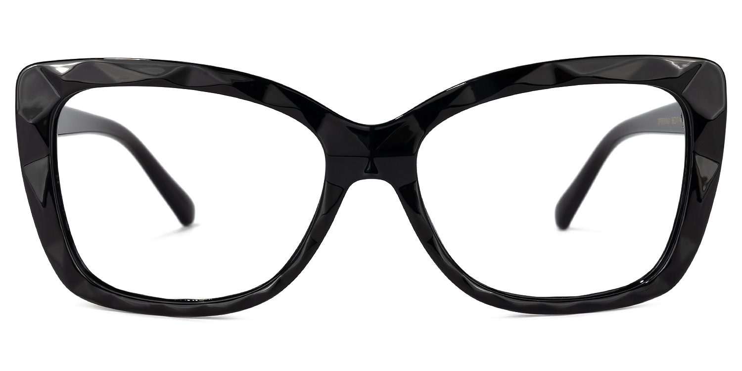 Wendell Black Cat Eye Frame Glasses | ZEELOOL UK0