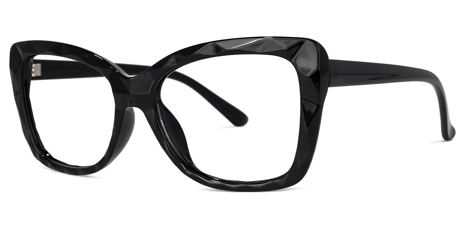 Wendell Black Cat Eye Frame Glasses | ZEELOOL UK1