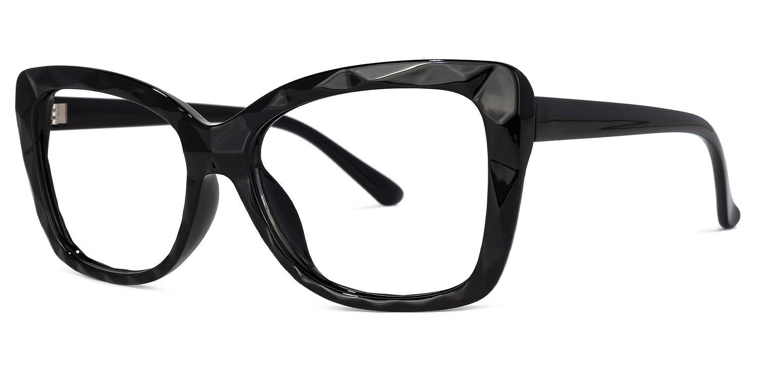 Wendell Black Cat Eye Frame Glasses | ZEELOOL UK1