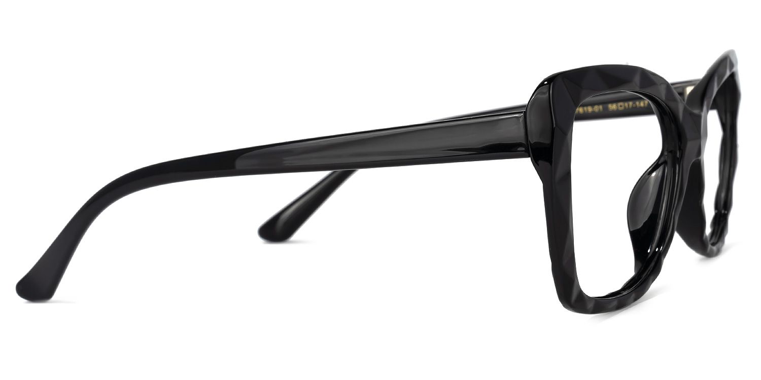 Wendell Black Cat Eye Frame Glasses | ZEELOOL UK2