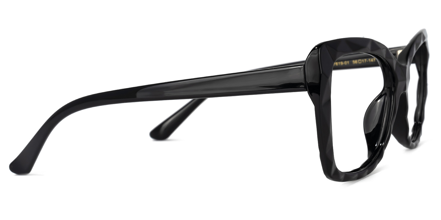 Wendell Black Cat Eye Frame Glasses | ZEELOOL UK2