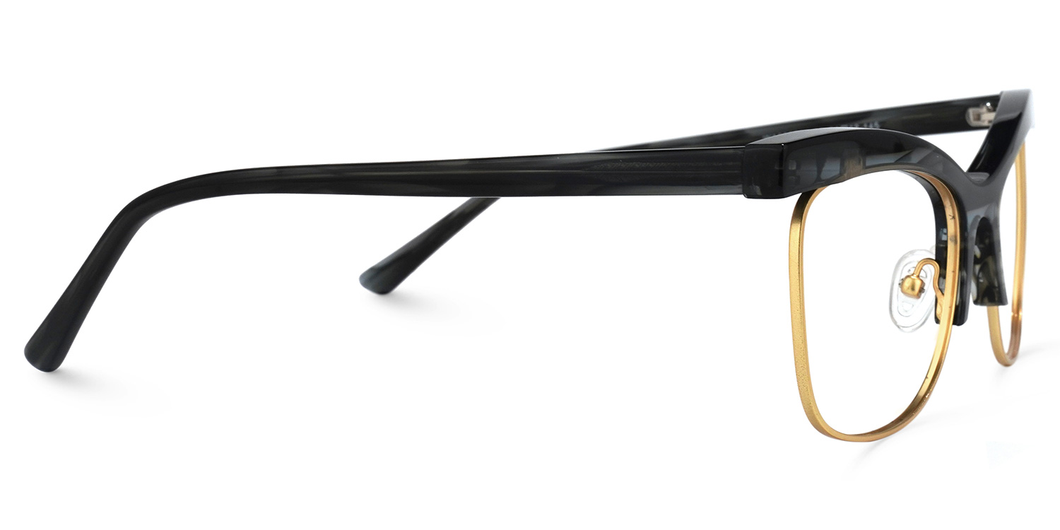 Catala Browline Gray Glasses | ZEELOOL UK2