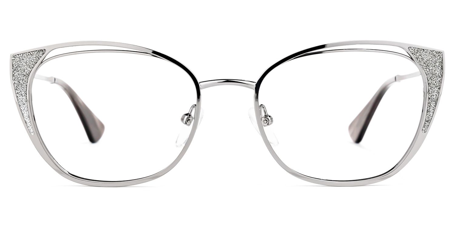 Maestre Cateye Silver Glasses | ZEELOOL UK0
