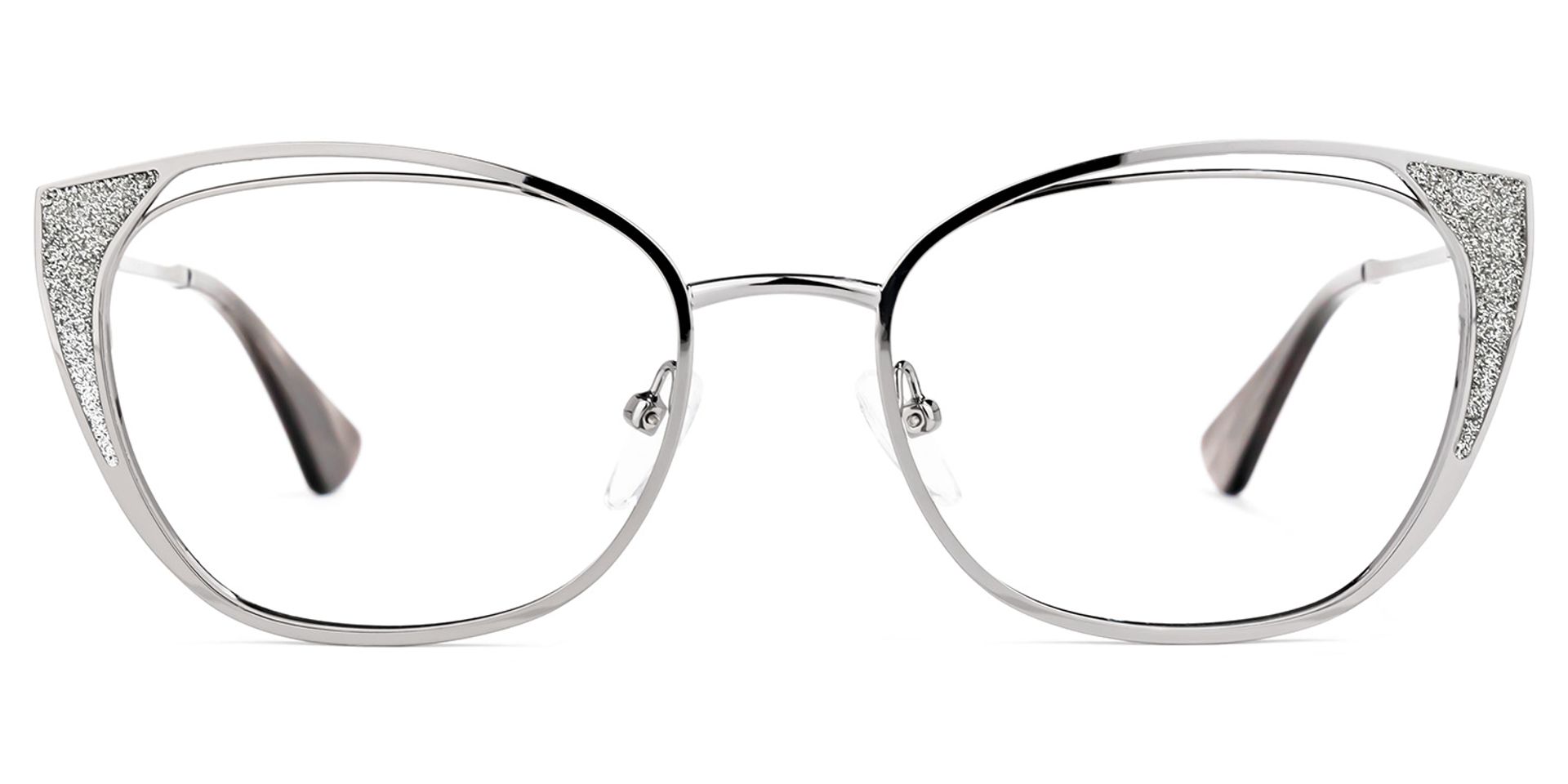 Maestre Cateye Silver Glasses | ZEELOOL UK0