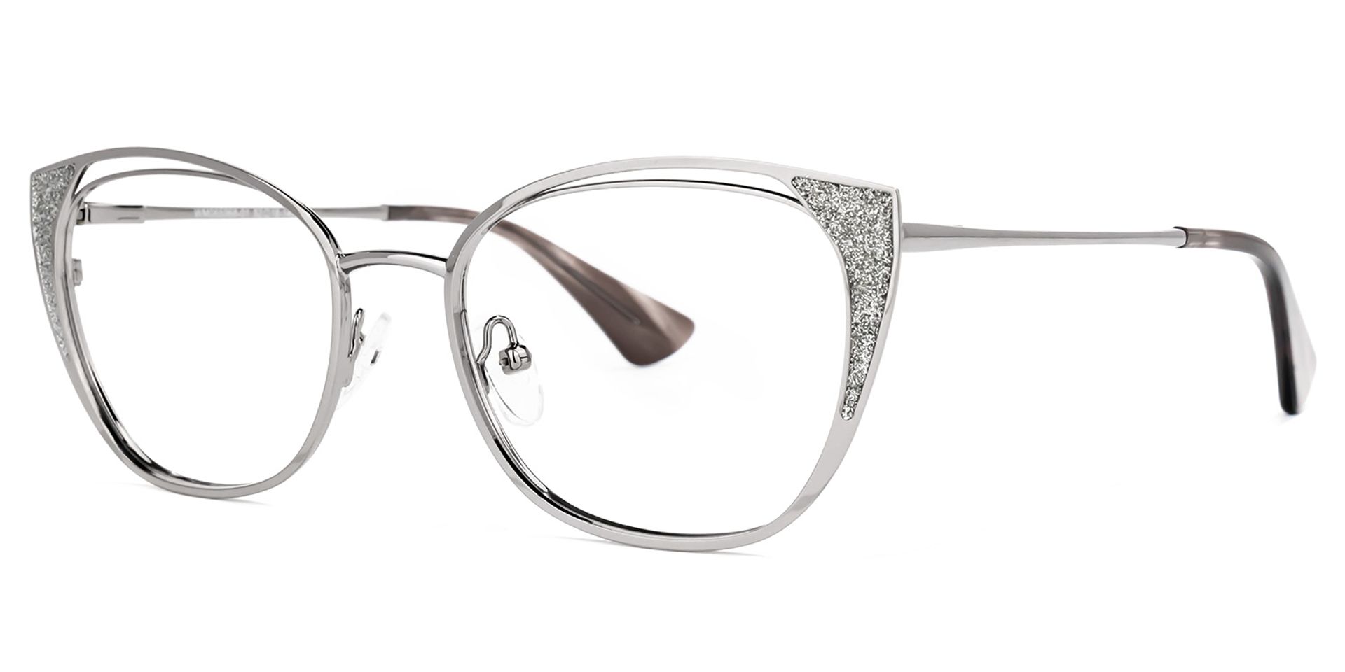Maestre Cateye Silver Glasses | ZEELOOL UK1