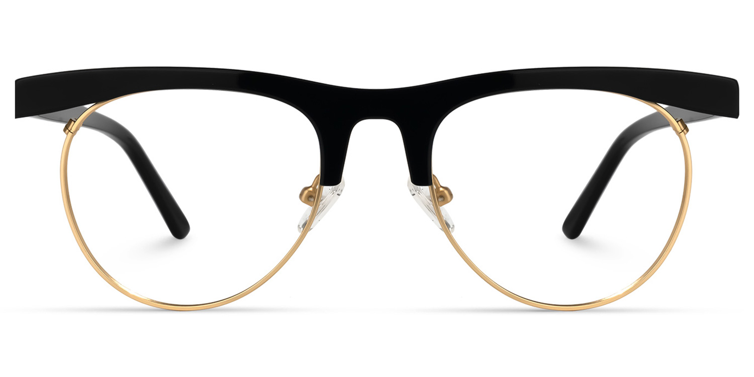 Kenyetta Browline Black Glasses | ZEELOOL UK0